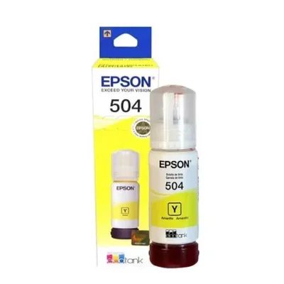 Tinta T504420 T504 Amarelo | L4150 L4160 L6191 L6171 | 70ml