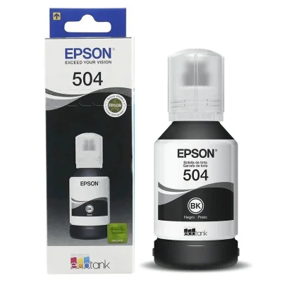 Tinta T504120 T504 Preto | L4150 L4160 L6191 L6171 | 127ml
