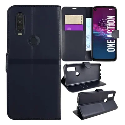 Capa Capinha Carteira Flip Para Motorola Moto One Action