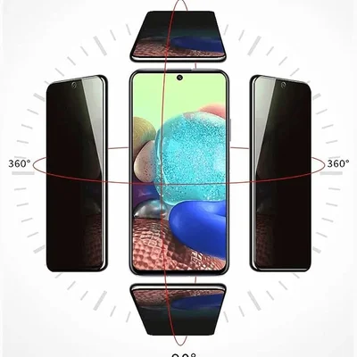 Película Privativa 3d De Vidro Para Moto E7 Plus Anti Espião