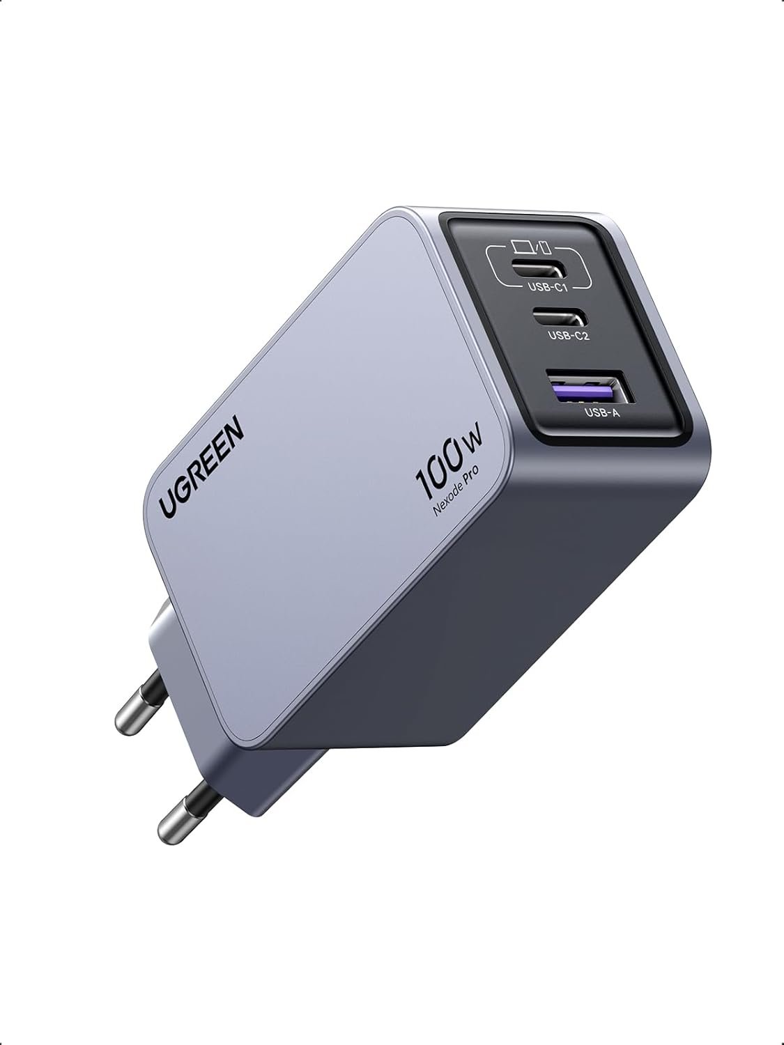 Ugreen Nexode Pro Ganinfinity Carregador Rápido 100w Gan Compatível Ipad, Macbook Air M4, M3, M2, M1 Galaxy Pps 45w, 25w, S25 Ultra, S24, S23 Pixel,