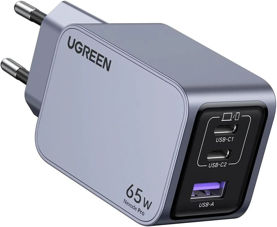 Imagem 2 de 5 do produto Ugreen Nexode Pro Carregador Rápido 65w Gan Ganinfinity, Compatível Ipad, Macbook Air M4, M3, M2, M1, Asus Etc,