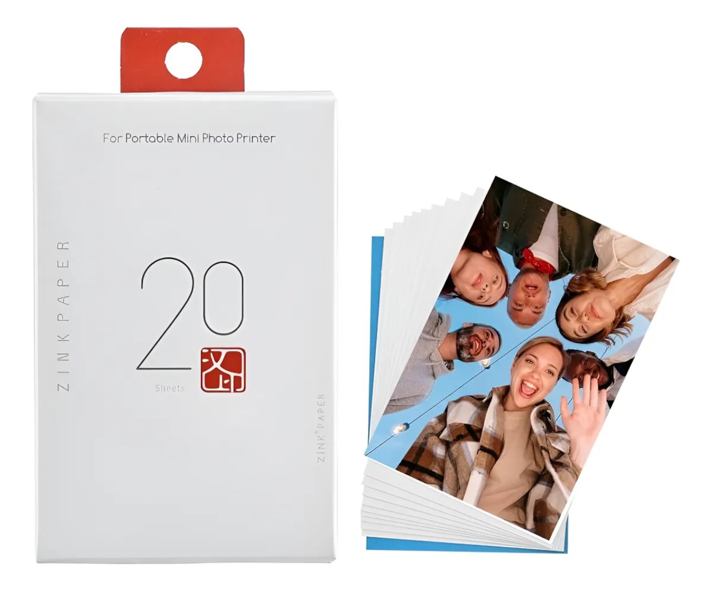 Papel Fotográfico Para Mini Impressora Portátil Cor Branco 2x3