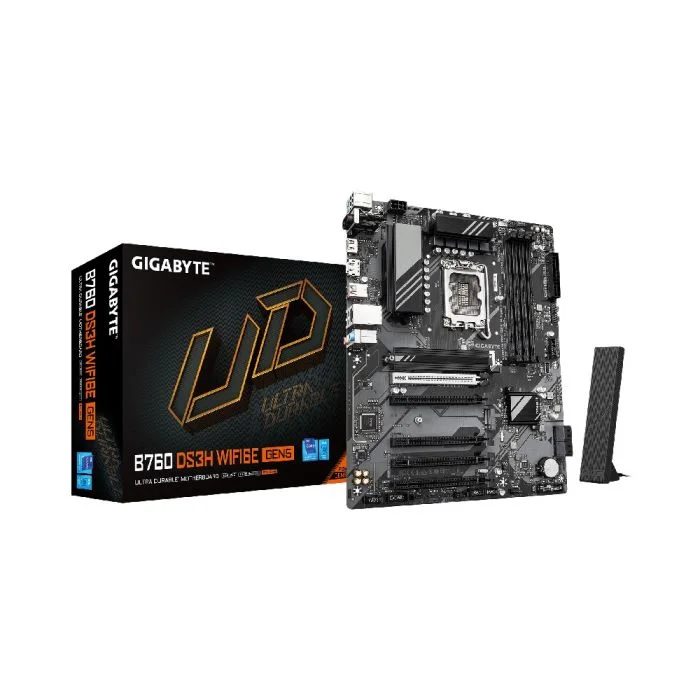 Placa Mãe Gigabyte B760 Ds3h Wifi6e Gen5 LGA 1700 4xDDR5 B760 Matx