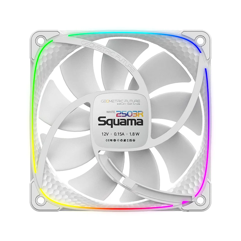 Fan 120mm Reverse Blade Geometric Future 2503rw ARGB Branco 7