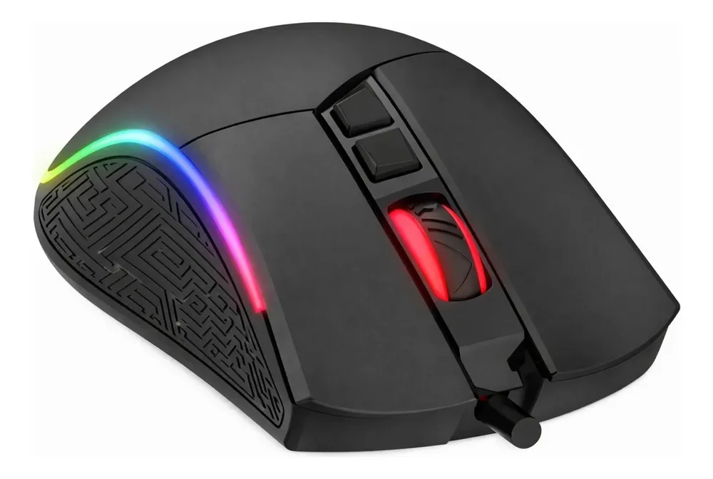 Imagem 2 de 3 do produto Mouse Gamer Havit RGB 4800 Dpi 7 Botões Preto Ms1001s Preto