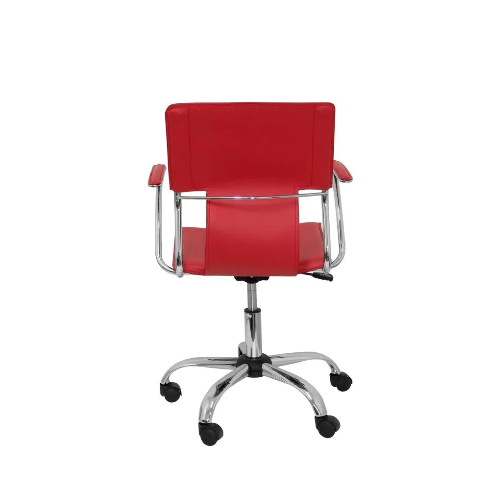 Imagem 3 de 5 do produto Cadeira Diretor Executiva Em Couro Pvc Vermelha Pelegrin Pel-6011
