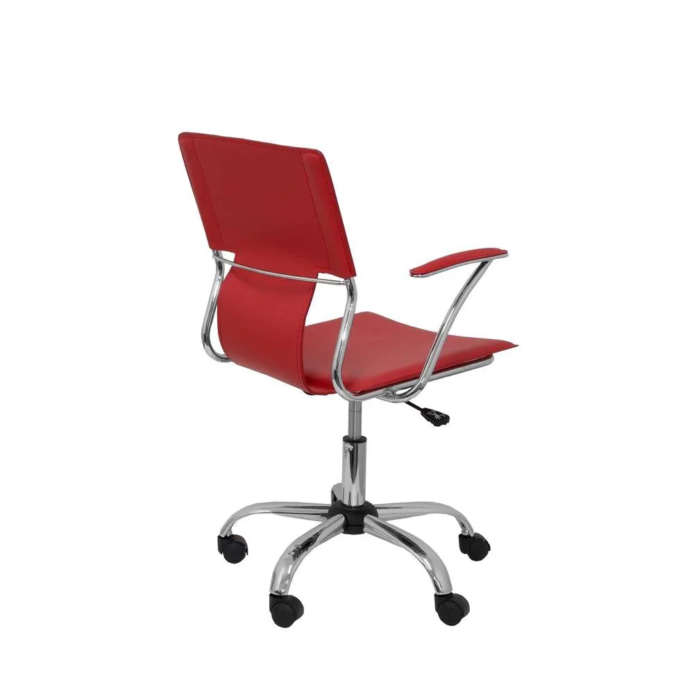 Imagem 4 de 5 do produto Cadeira Diretor Executiva Em Couro Pvc Vermelha Pelegrin Pel-6011