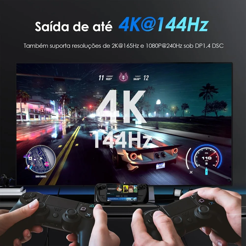 Imagem 3 de 5 do produto Wavlink Docking Station 6 Em 1 Steam Deck Rog Ally 4k HDMI