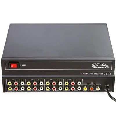 Distribuidor Vídeo Splitter Rca 1 Para 8 - Cirilo Cabos