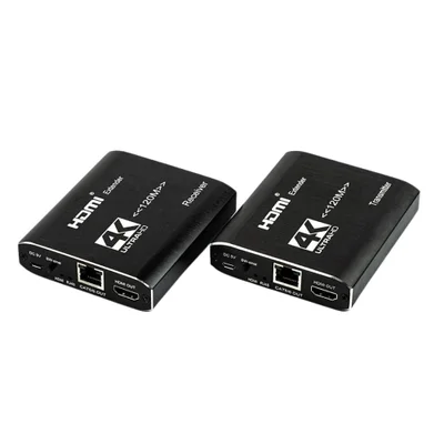 Estender HDMI 120 Metros 4k Via Cabo De Rede