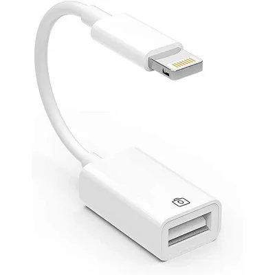 Adaptador De Câmera Lightning Para Usb, Adaptador De Cabo Lightning Fêmea Usb Otg Para Iphone Selecionado, Modelos Ipad, Câmera De Conexão, Leitor De