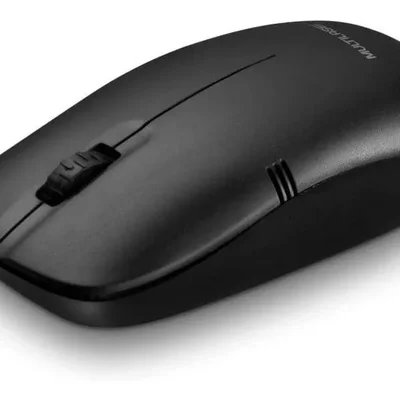 Mouse Sem Fio Slim Box Conexão Usb 1200dpi 3 Botões Preto Multi