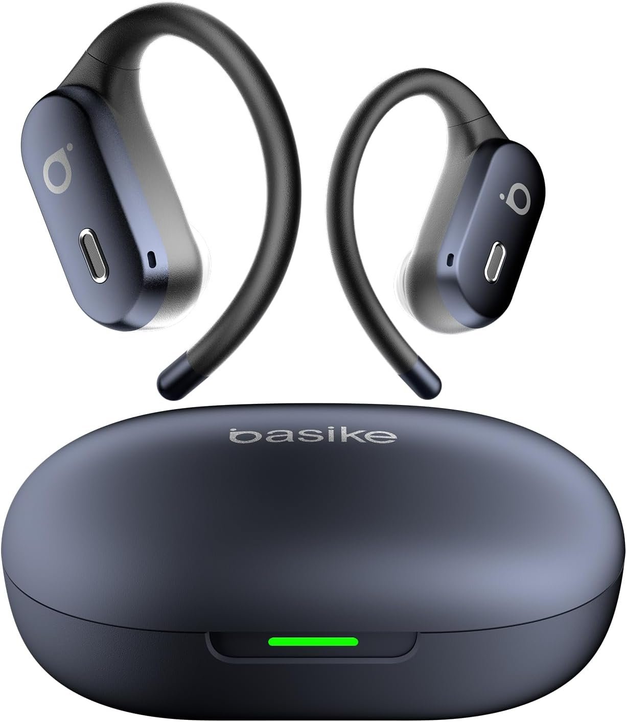 Basike Fone De Ouvido Bluetooth Esportivo 5.4, Ows/tws Som Estéreo Hi-fi, Anc E Modo Transparência, Suporta Chamadas De Voz, Resistente A Suor E Respi