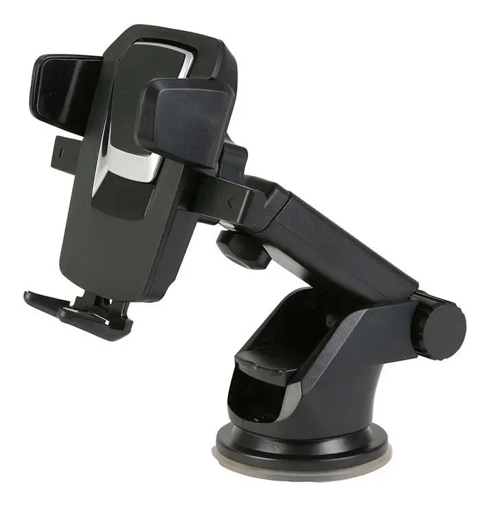 Suporte Veicular Universal Ventosa Silicone Carro Celular Gps Preto
