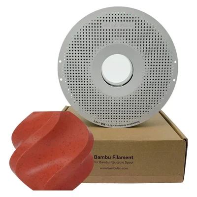 Filamento Bambu Lab Pla Marble Red,vermelho Granito (13201) Com Carretel, 1kg