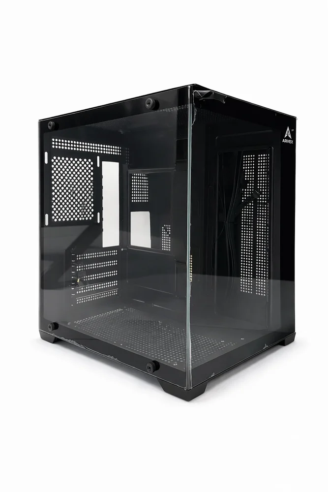 Imagem 4 de 4 do produto Gabinete Gamer Arvex Lunaria Aquario Mid Tower Lateral E Frontal Em Vidro Temperado Black Arx-lun-bk
