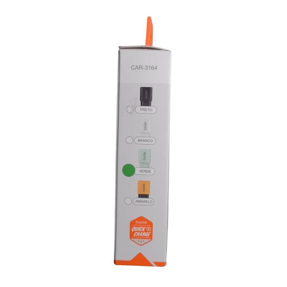 Imagem 2 de 4 do produto Fonte Carregador Turbo 25w Usb/tipo C Basike Branco Car-3164