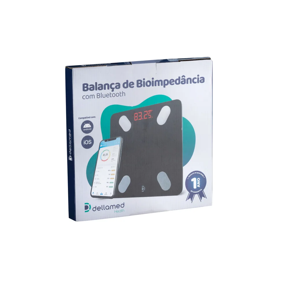 Imagem 2 de 2 do produto Balança De Bioimpedância De Alta Precisão Até 180kg Dellamed